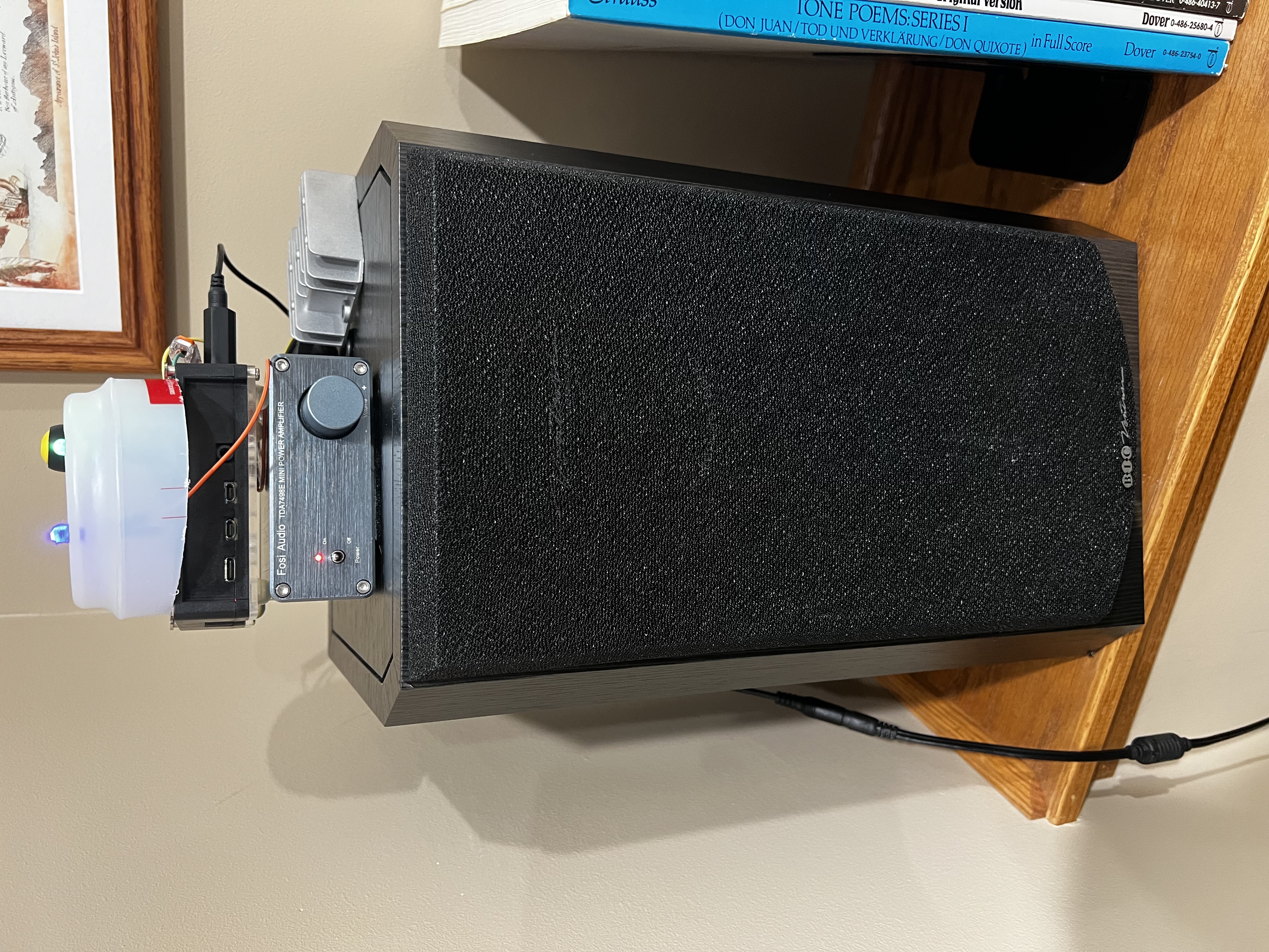 Left speaker front view